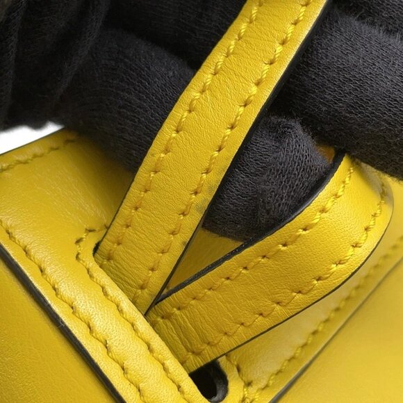 LOEWE Lazo 2-Way Handbag Size Mini Leather Yellow 329.74.Z71 - Picture 8 of 15